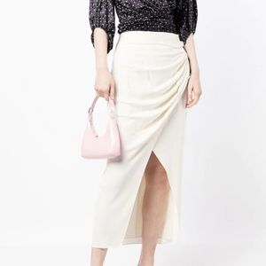 Self-Portrait side button-fastening skirt